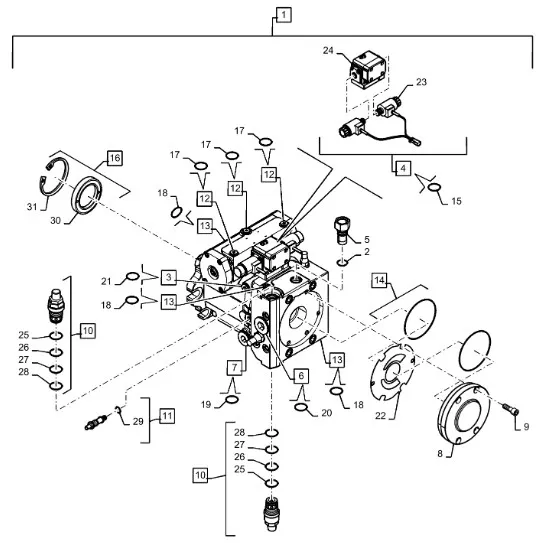 87695722 - Комплект уплотнительных колец